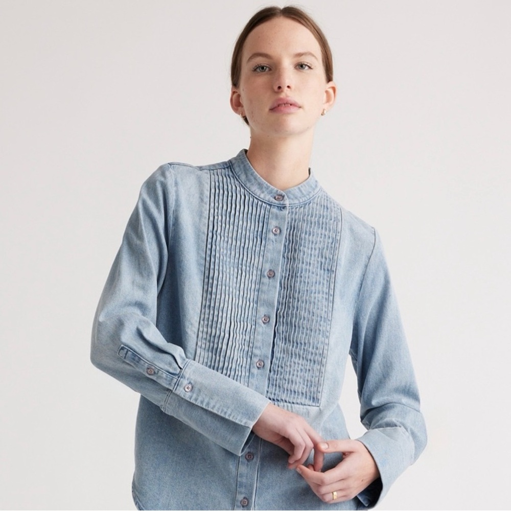 Quince Light Blue Button Down Shirt